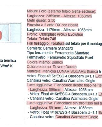 Infissi Oknos nuovi 4 vetri