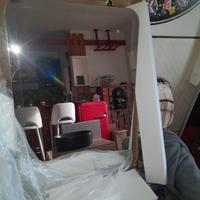 Specchio  in vetro  led integrato  pulsante touch