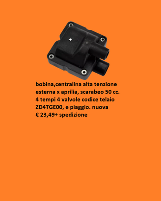 BOBINA ALTA TENSIONE MOTORE PIAGGIO, SCARABEO 50
