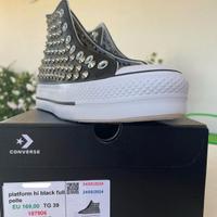 converse platform hi black full