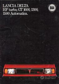 Brochure Originale Lancia Delta HF Turbo