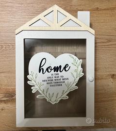 Portachiavi in legno da parete