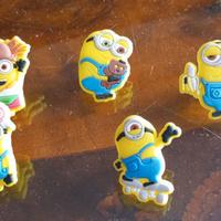5 topper/decorazioni per matite/penne MINIONS