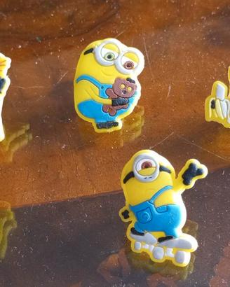 5 topper/decorazioni per matite/penne MINIONS
