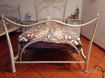 letto in ferro battuto completo