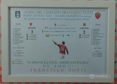 quadro ultima partita Del Piero e Totti