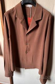 Camicia uomo color  nocciola nuova