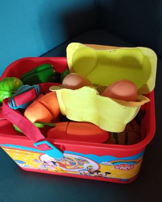 gioco alimenti per giocare in plastica