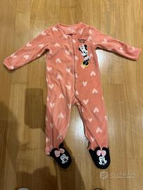 Pigiama di Minnie in pile Disney Primark  tg 24/36