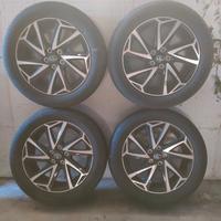 cerchi originali Toyota Yaris + gomme 195/55 R16