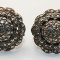 Splendidi orecchini Art Deco argento marcasite