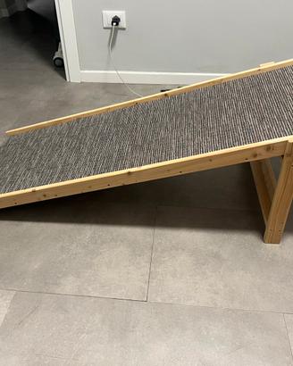 Rampa per cani su misura - Legno e tessuto Missoni