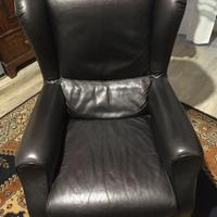 Poltrona in pelle