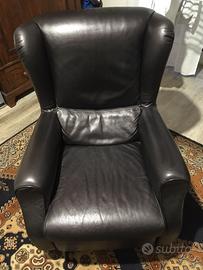 Poltrona in pelle