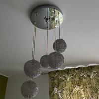 Lampadario + 2 abat jour comodino