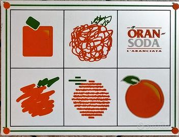 Specchio pubblicitario Oransoda  vintage