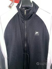 Felpa zip Nike nera uomo taglia XL
