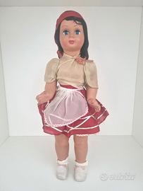 Bambola vintage anni 40 antica old doll cm 66