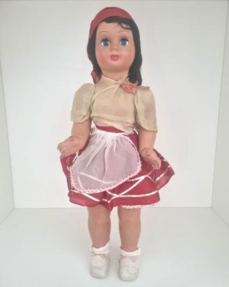 Bambola vintage anni 40 antica old doll cm 66