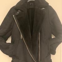 Montone nero, tagliaS/M, pari al nuovo,caldissimo