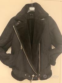 Montone nero, tagliaS/M, pari al nuovo,caldissimo