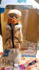 bambola Nancy snow fashion con snowboard