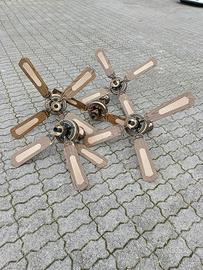 Lampadari con ventola vintage 