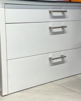 Cassettiera legno bianca