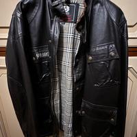 Giubbotto in pelle BELSTAFF tg. XL testa di moro
