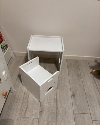 Set tavolo e sedia Montessori