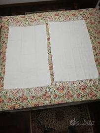 Set 2 Asciugamani Corredo Anni 30 Cotone Ricamati 