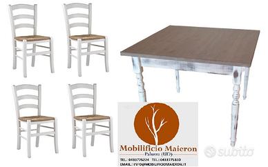 Set Sedie Tavoli Shabby Bar Ristorante cd0054