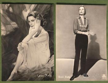 Set di 2 fotografie dell' attrice  Grace Kelly