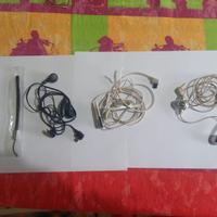 6 pz auricolari e cinghietti samsung caricabatteri