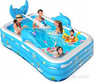 NUOVA Piscina Bambini Gonfiabile 250x180x55cm