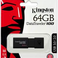 MEMORIA PENDRIVE USB KINGSTON 64GB DT100G3/64GB US