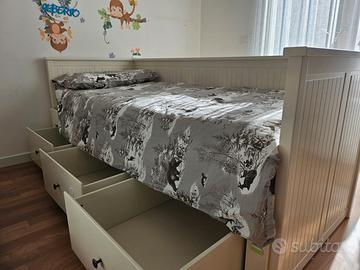 Divano letto con cassetti Ikea Hemnes