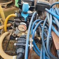 Pompa carrellata per irrorare