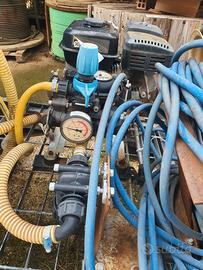 Pompa carrellata per irrorare