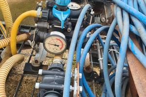 Pompa carrellata per irrorare