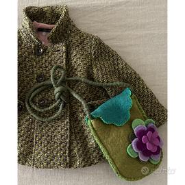 piccola borsa in lana cotta