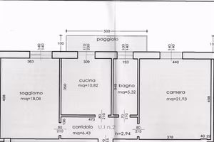 Appartamento di 74 m² con 3 locali e posto auto a 