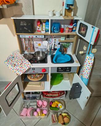 Gioco Cucina Bambini in Legno Completa di Tutto