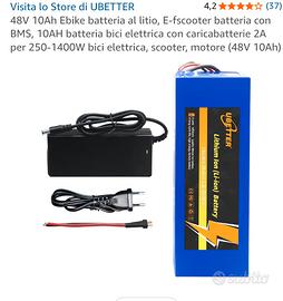 48V 10Ah  batteria al litio, batteria con BMS x bi