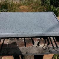 Piastra griglia in pietra lavica 50X40X3 barbecue