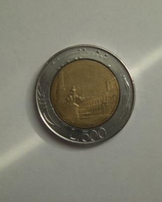 moneta bimetallica lire 500 del 1984