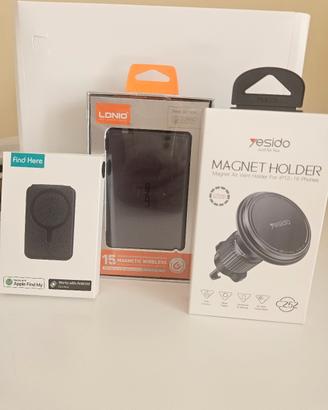 Kit MagSafe: Power Bank+Portatessere GPS+Supporto