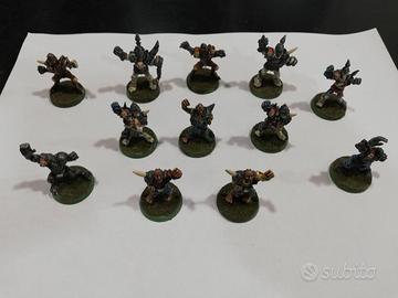 Blood Bowl - Undead team in metallo(OOP). Colorato