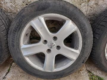 cerchi lega Peugeot completi di pneumatici 