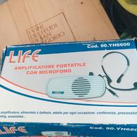 amplificatore portatile con microfono